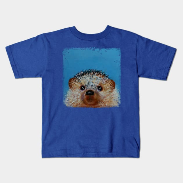 Little Hedgehog Kids T-Shirt by creese